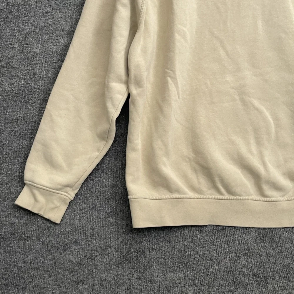 Nike Air Jordan Essentials Fleece Hoodie Mens Sz L Pullover Cream DQ7466-206